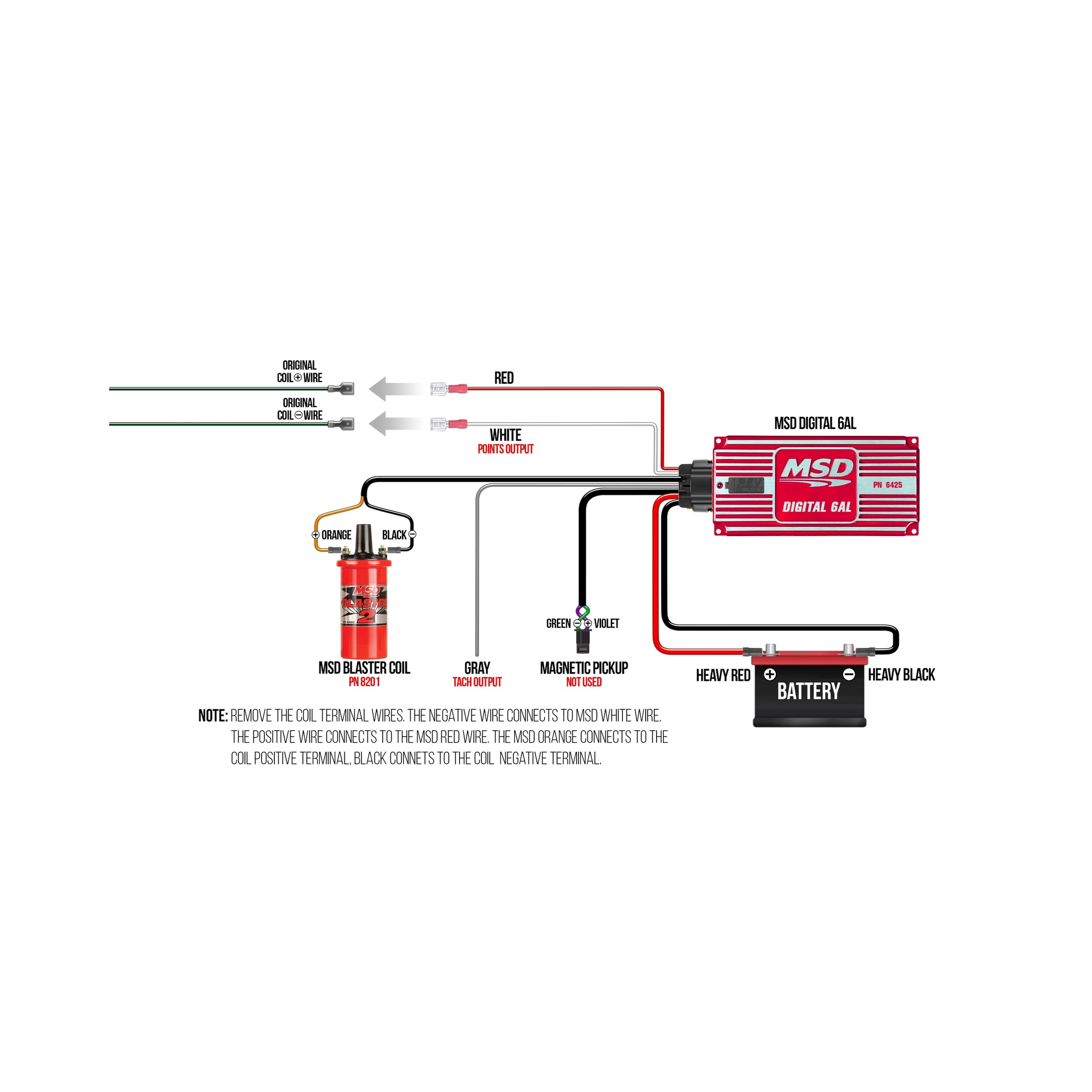 MSD Ignition 6425 Digital-6AL Ignition Controller Red | eBay