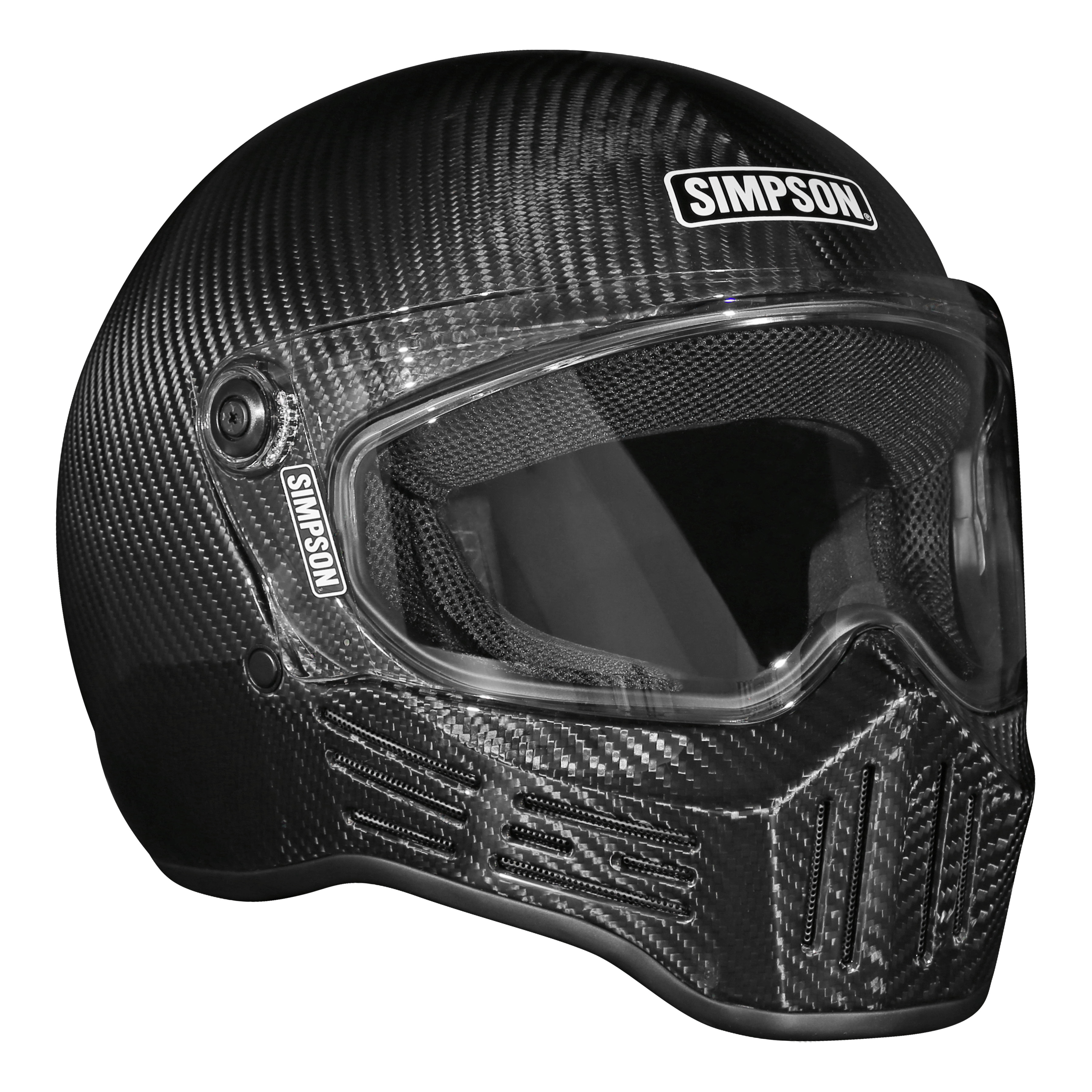 Simpson Motorcycle M30 Bandit Helmet - Matte Black - Extra Large