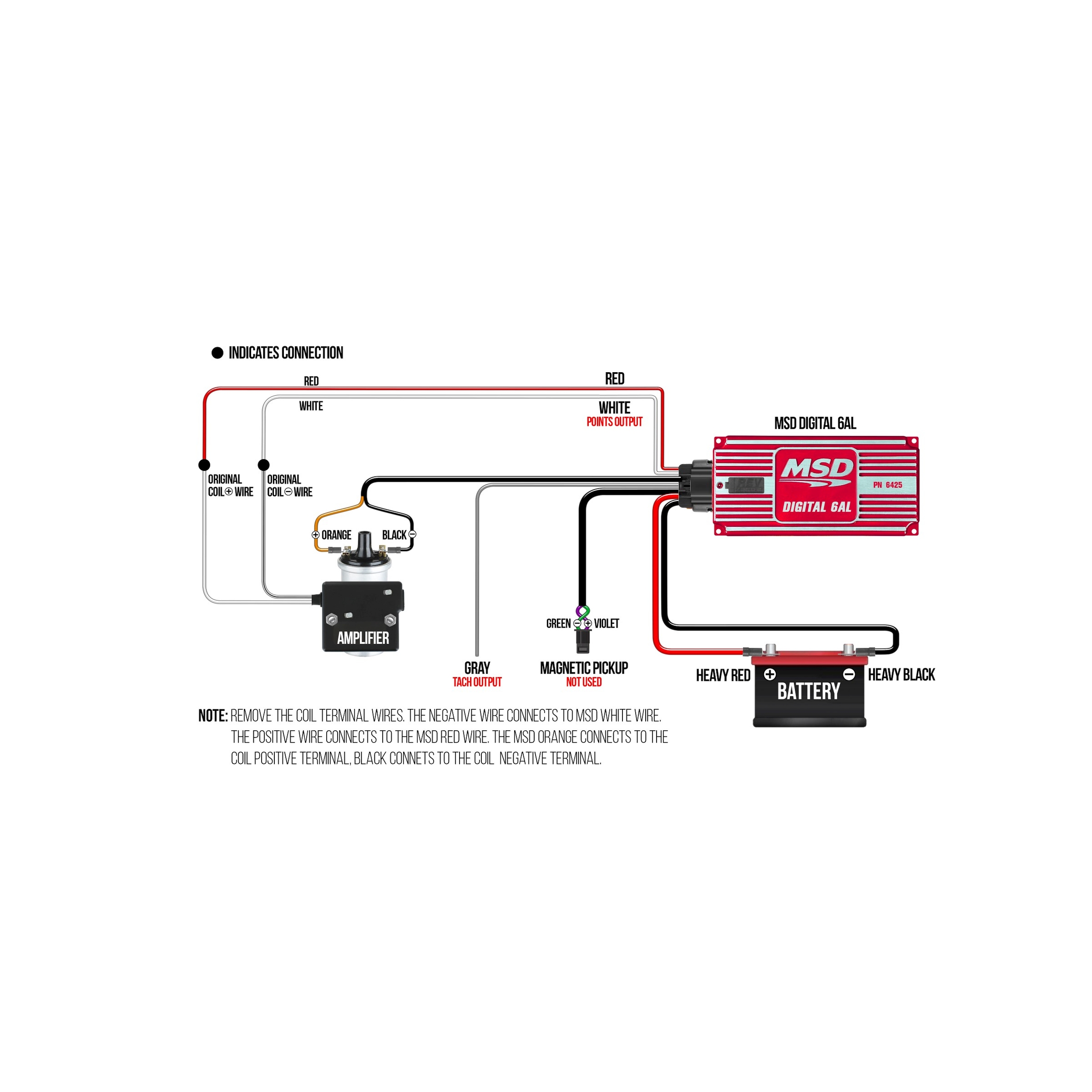 MSD Ignition 6425 Digital-6AL Ignition Controller Red | eBay