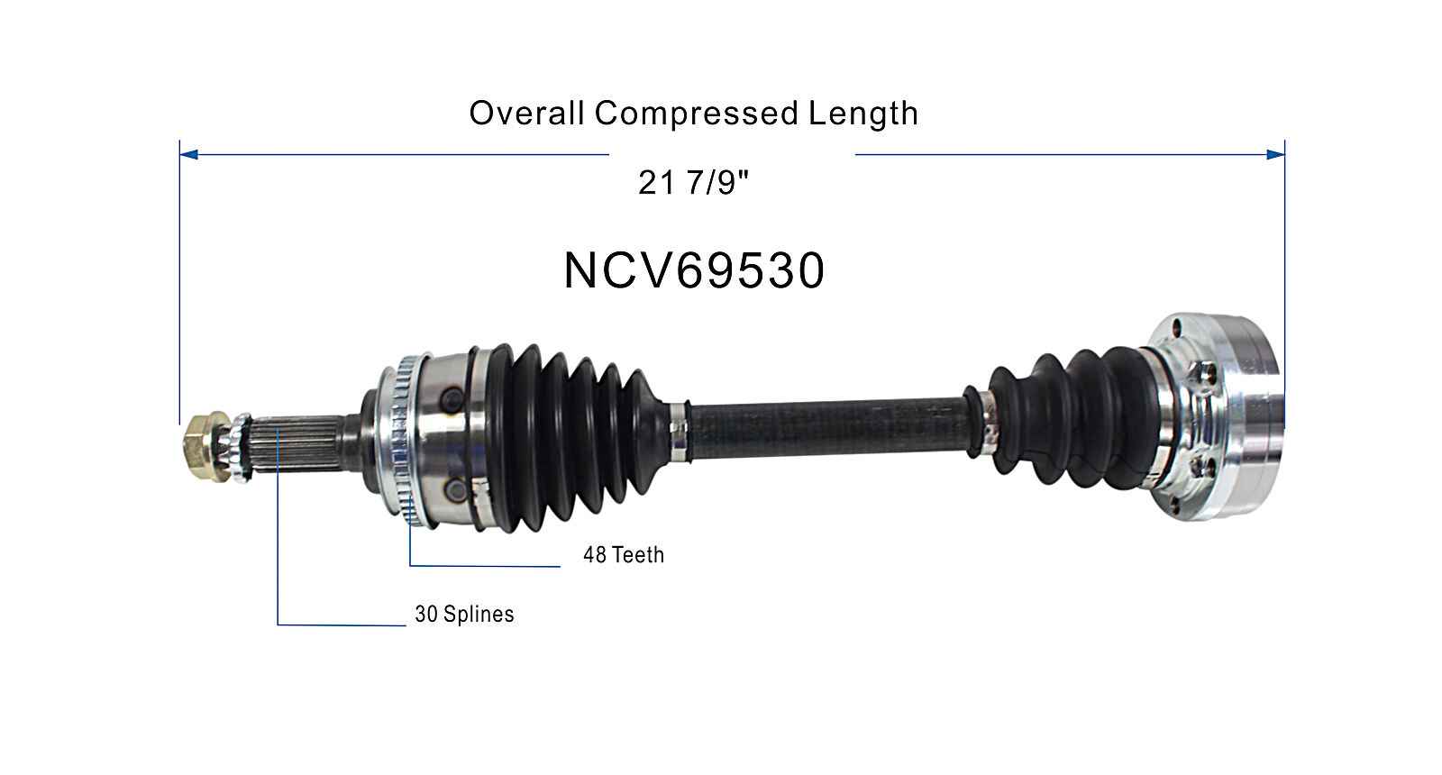 Lexus, Toyota (3.0) CV Axle Assembly Front NCV69530 GSP North America