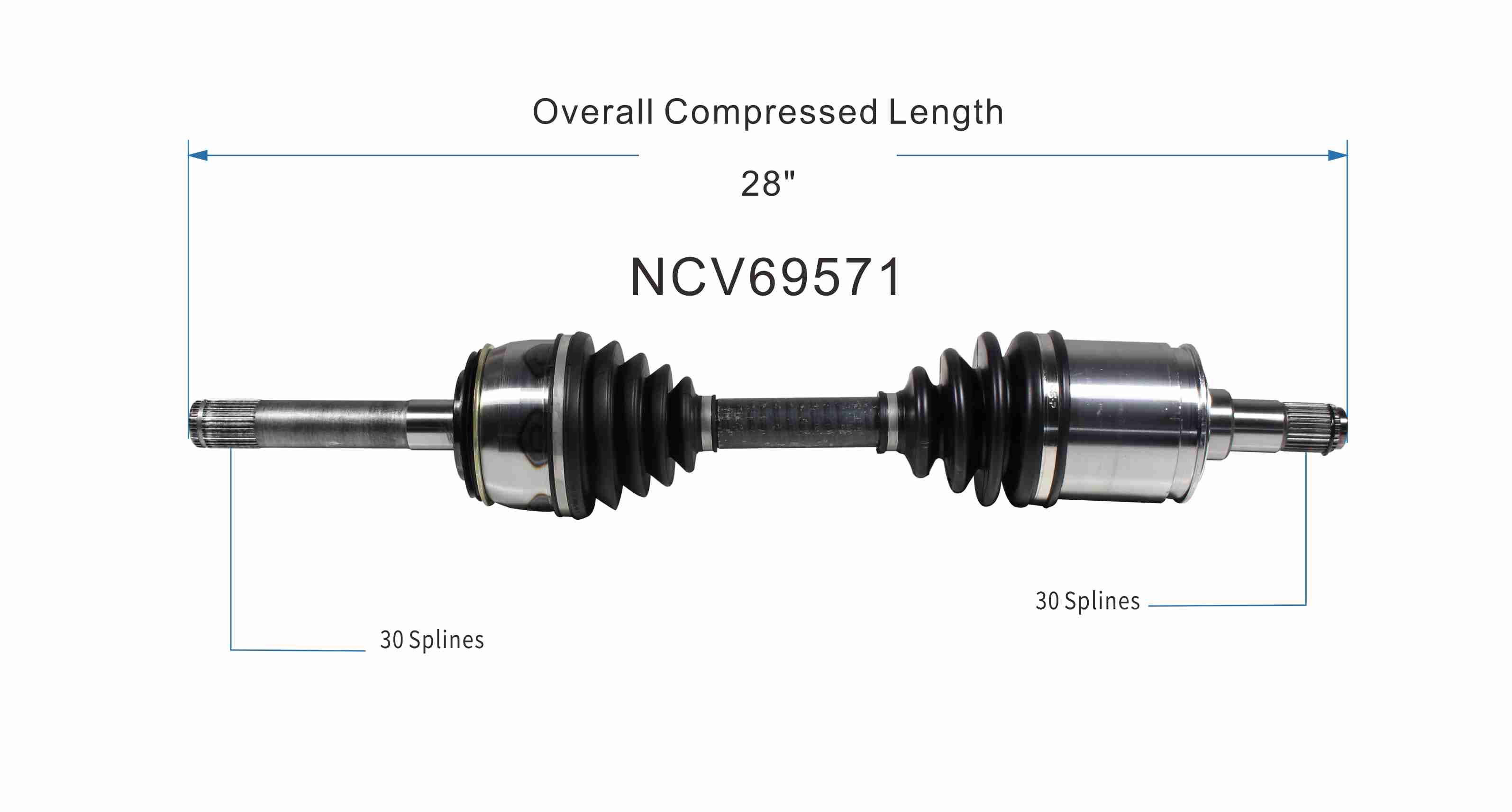 Lexus, Toyota CV Axle Assembly Front NCV69571 GSP North America