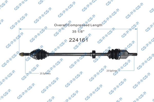 93-95 Hyundai Scoupe CV Axle Assembly - Front Right | 224161 | GSP ...