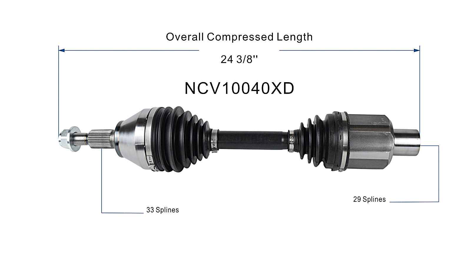 Jeep, Ram (4WD/RWD) CV Axle Assembly - Front | NCV10040XD