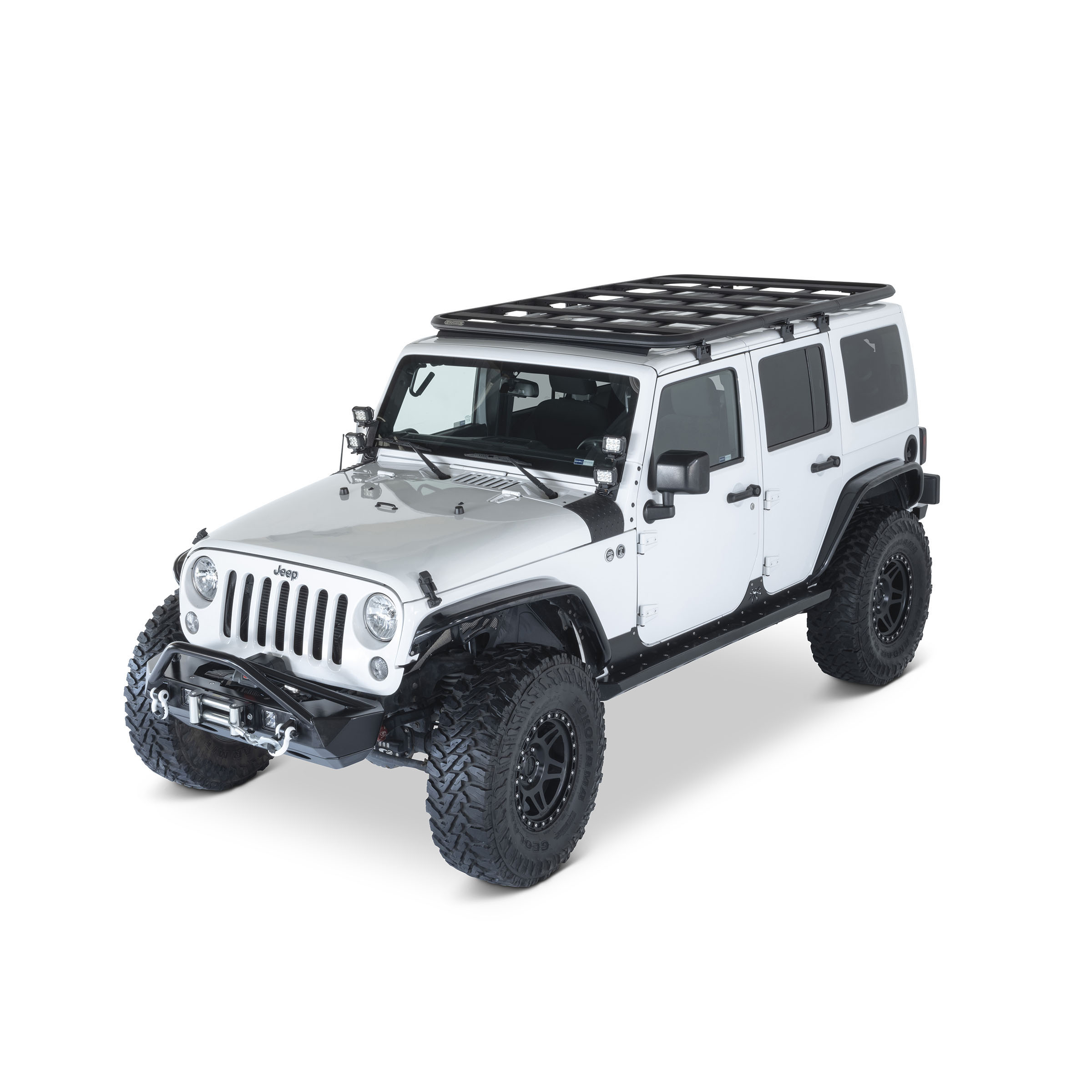Smittybilt J01 Defender Platform Roof Rack Mounts for 07-18 Jeep 