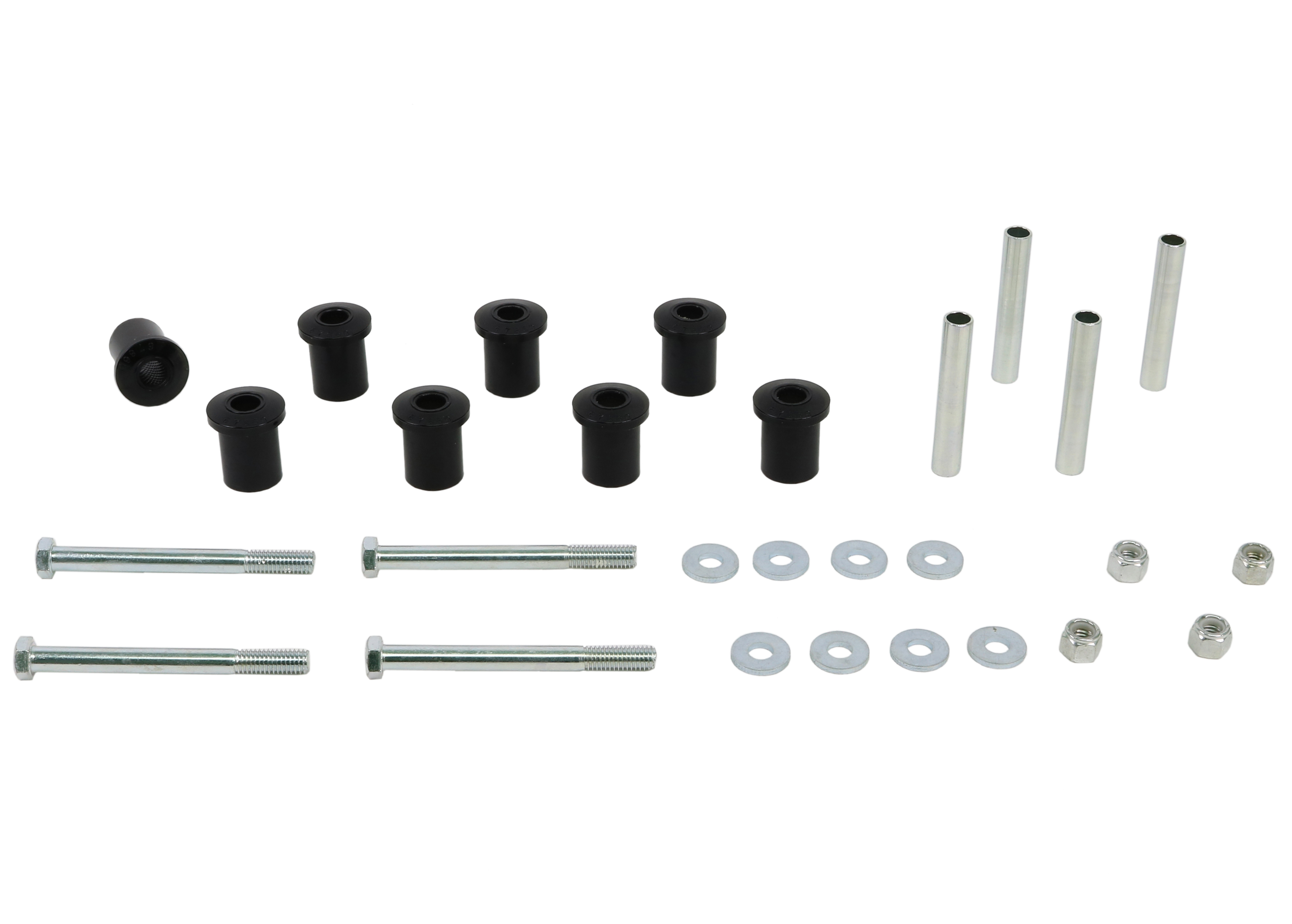 Rear Greaseable Shackle Bushings & Hardware Kit