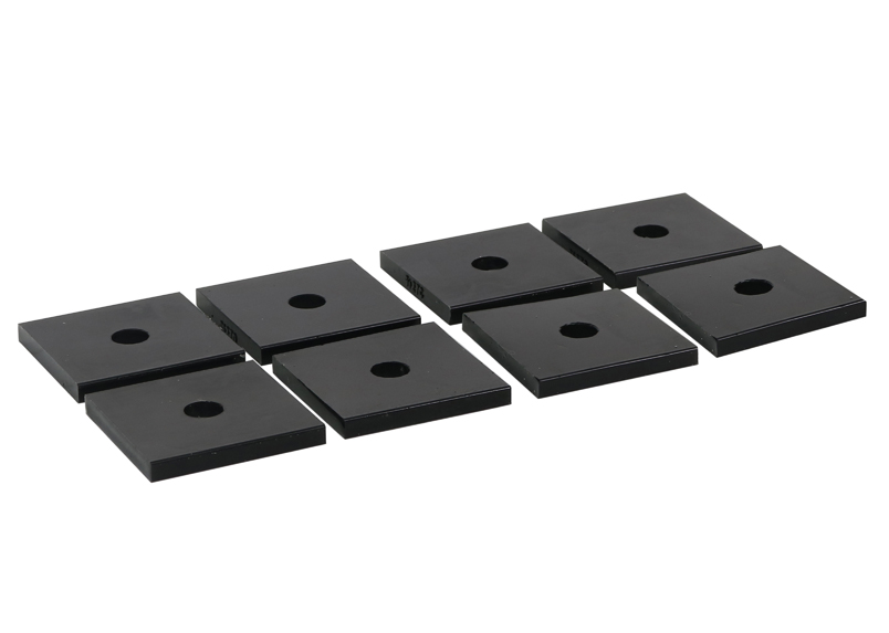 Universal Body mount bushing 2 in sq x 7/16 in x 1/4 in H