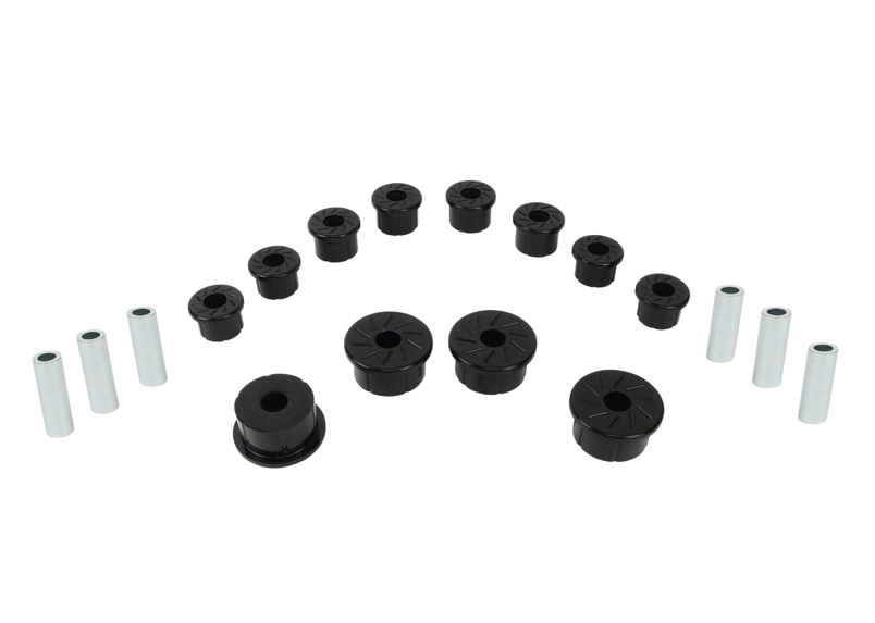 Rear Leaf Spring Eye And Shackle Bushings Kits - 2.5In Main Eye