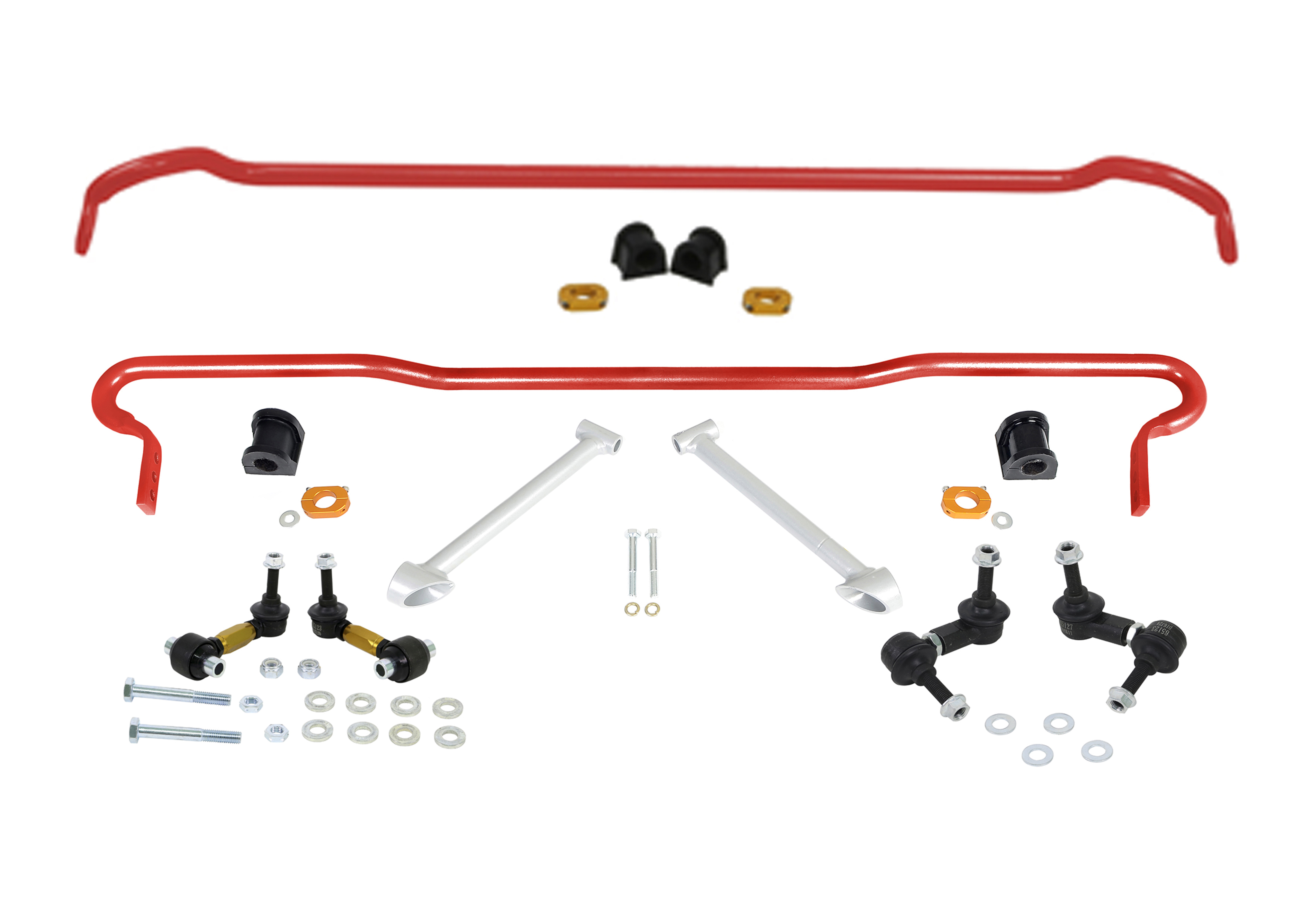 Front (22mm) and Rear (22mm) Adjustable Swaybar Set & Endlinks