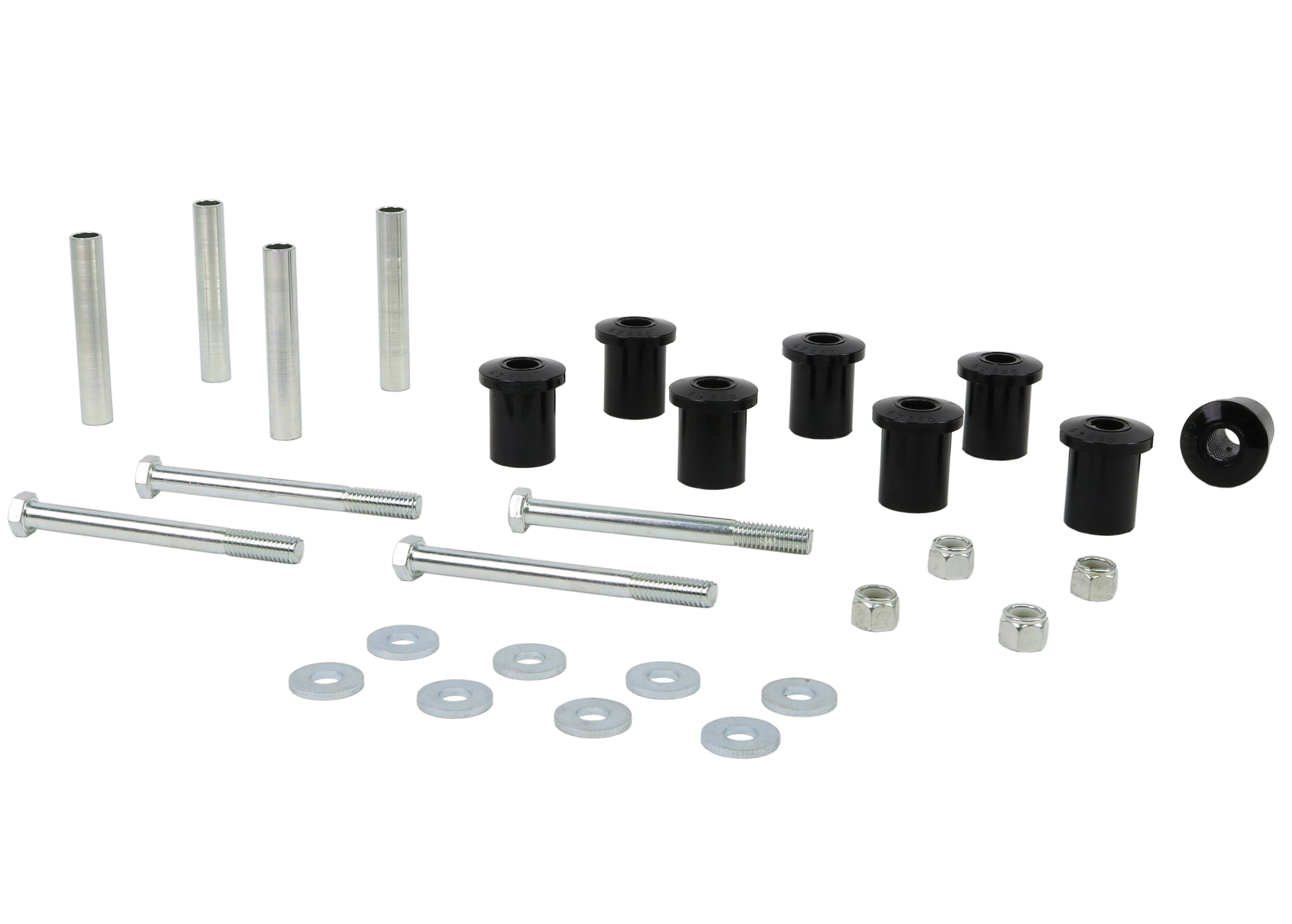Rear Greaseable Shackle Bushings & Hardware Kit