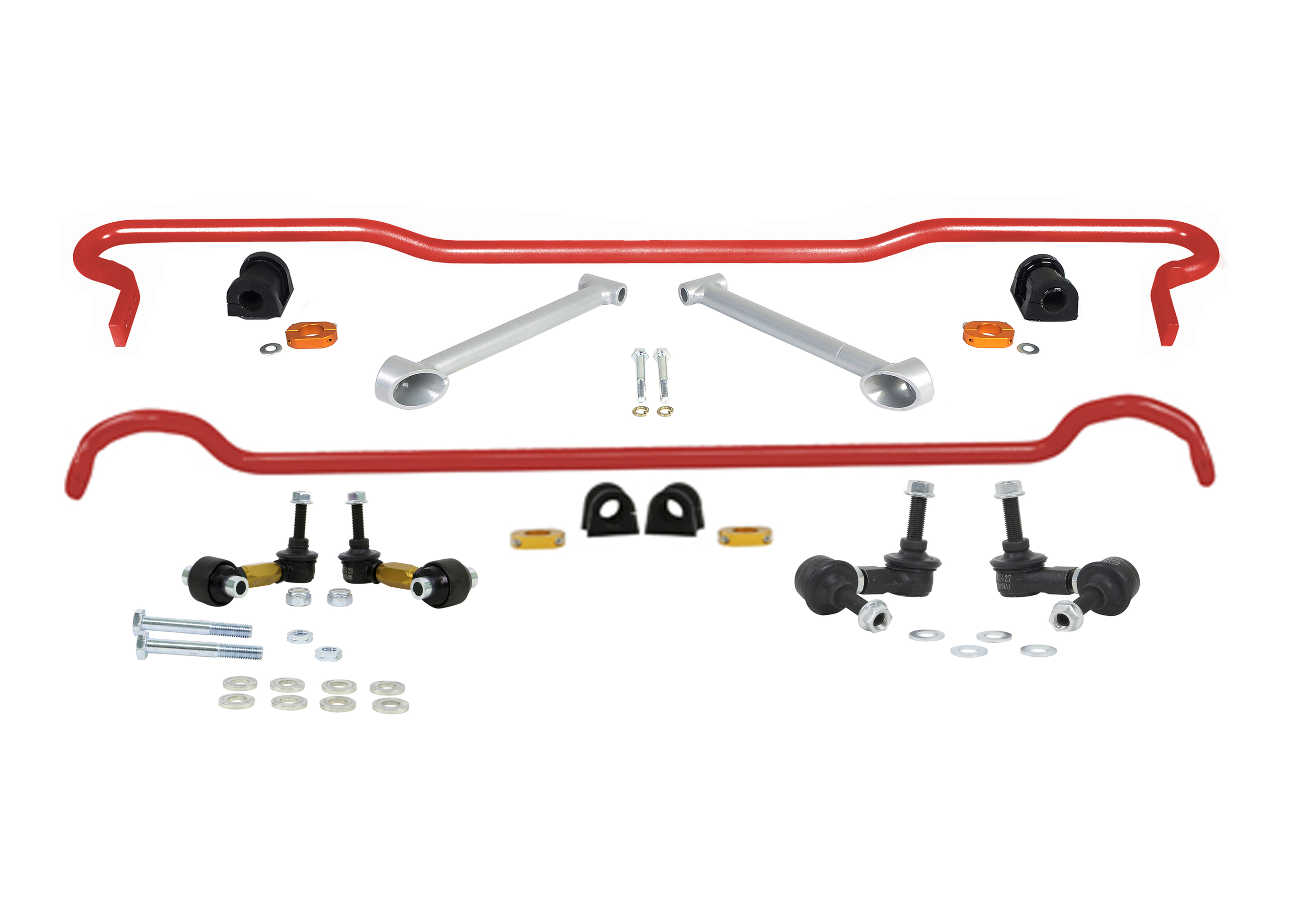Front (22mm) and Rear (22mm) Adjustable Swaybar Set & Endlinks