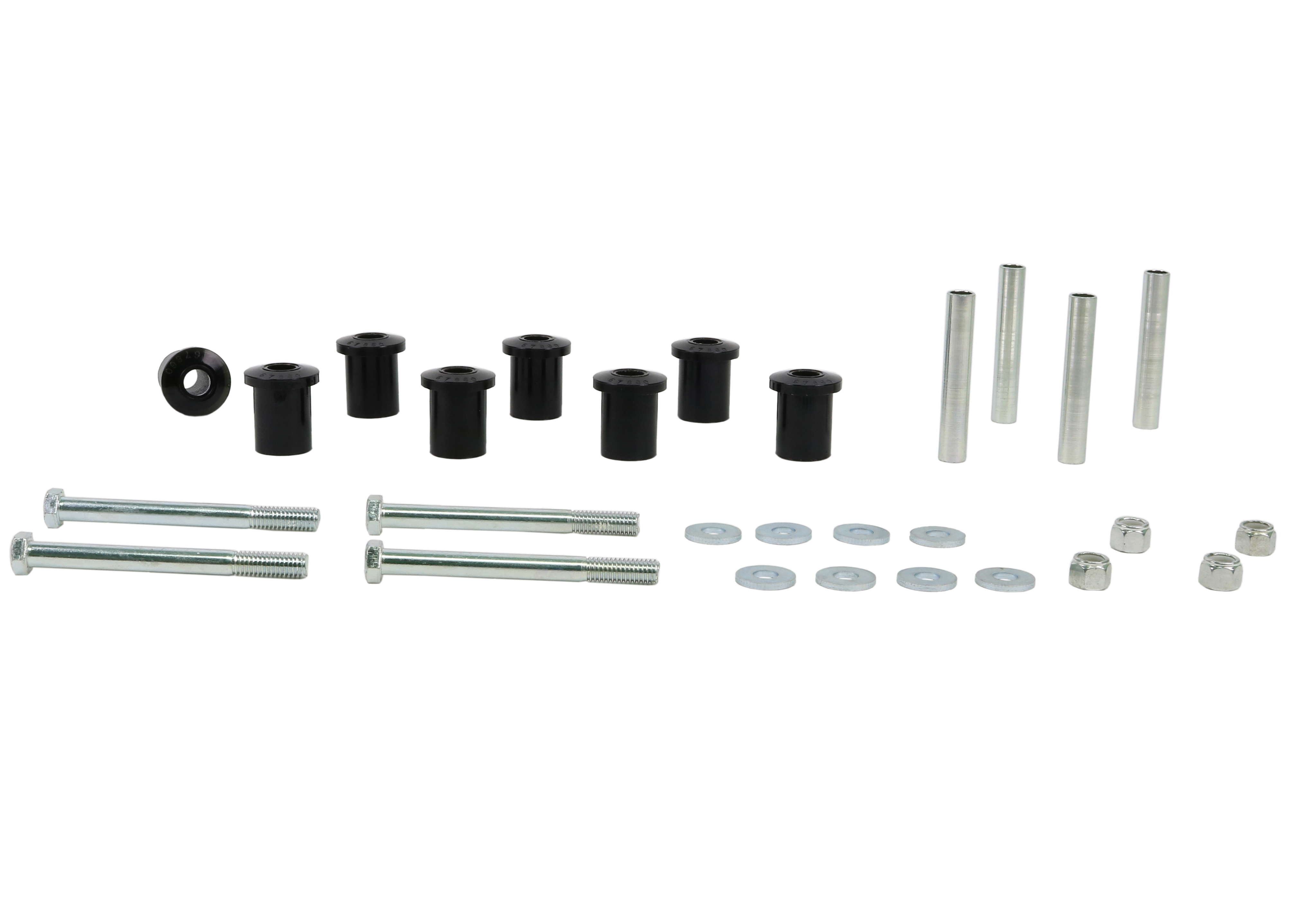 Rear Greaseable Shackle Bushings & Hardware Kit