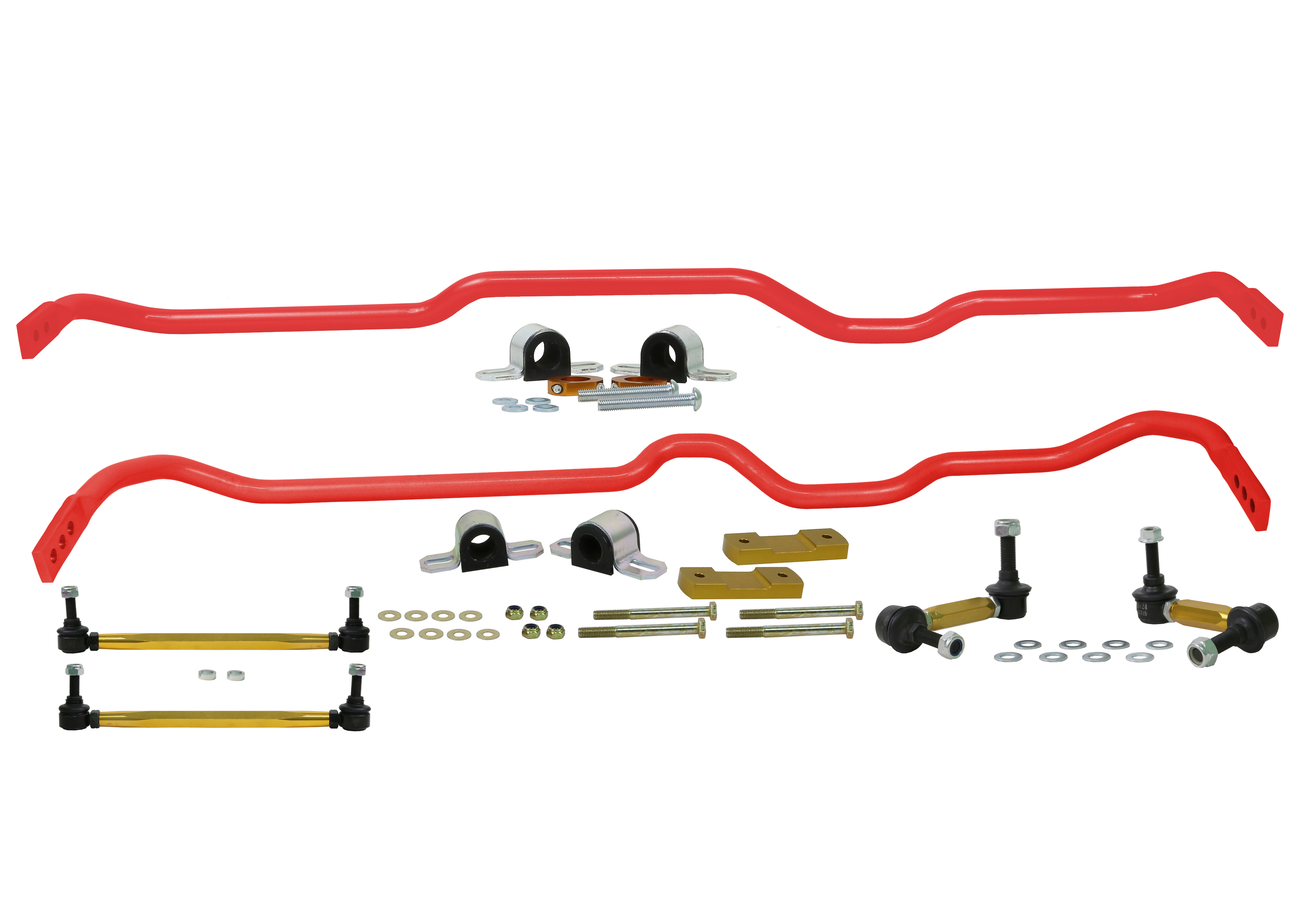 Front (24mm) and Rear (24mm) Adjustable Swaybar Set & Endlinks - AWD