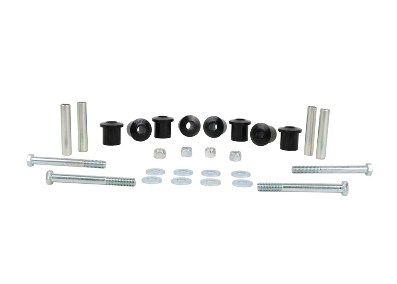 Front Greaseable Shackle Bushings & Hardware Kit