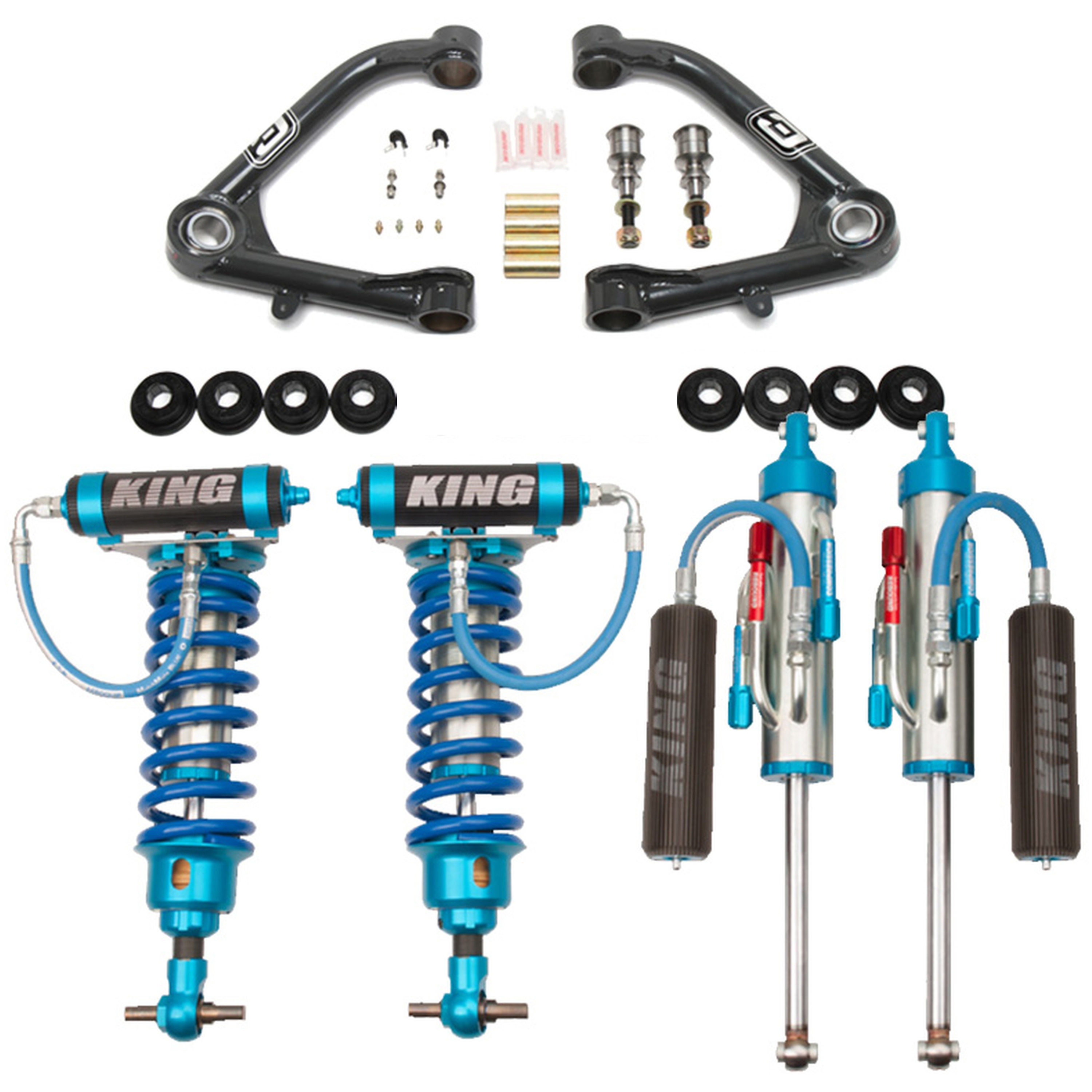 THOCAC 3 Front + 2 Rear Full Leveling Lift kit Compatible with 2007-2024 Silverado 1500 Sierra 1500 2WD/4WD, 3+2 Suspension Strut Spacers, Body & Suspension Lift Kits - Canada