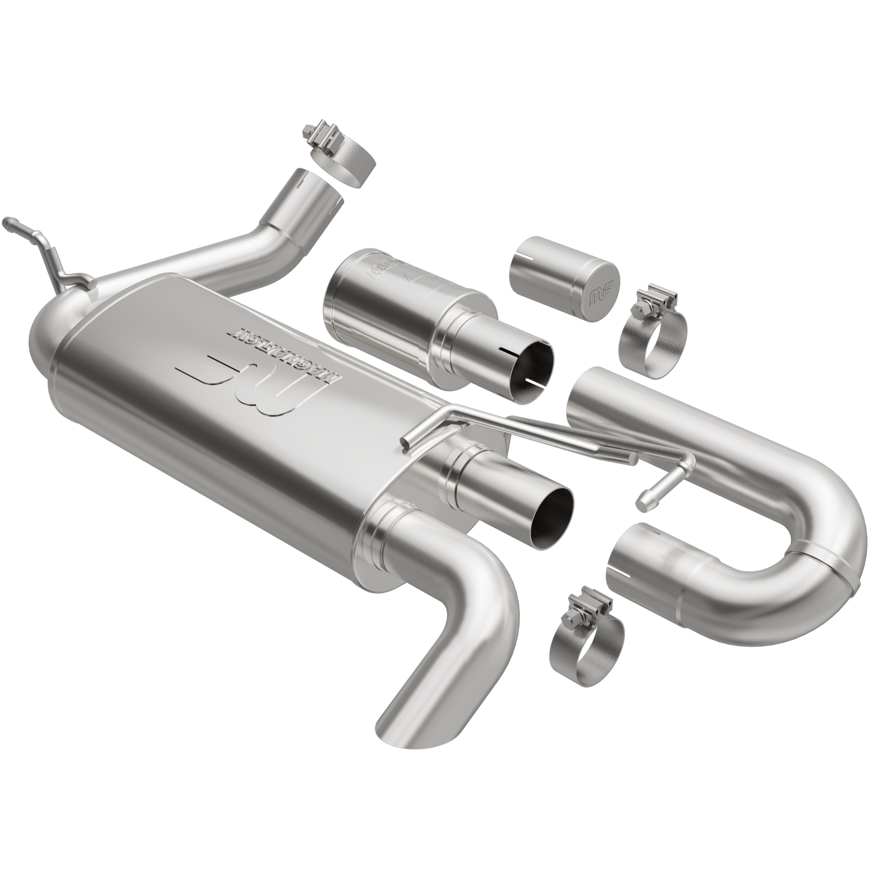 MagnaFlow 2007-2018 Jeep Wrangler JK Overland Series Axle-Back Performance Exhaust System